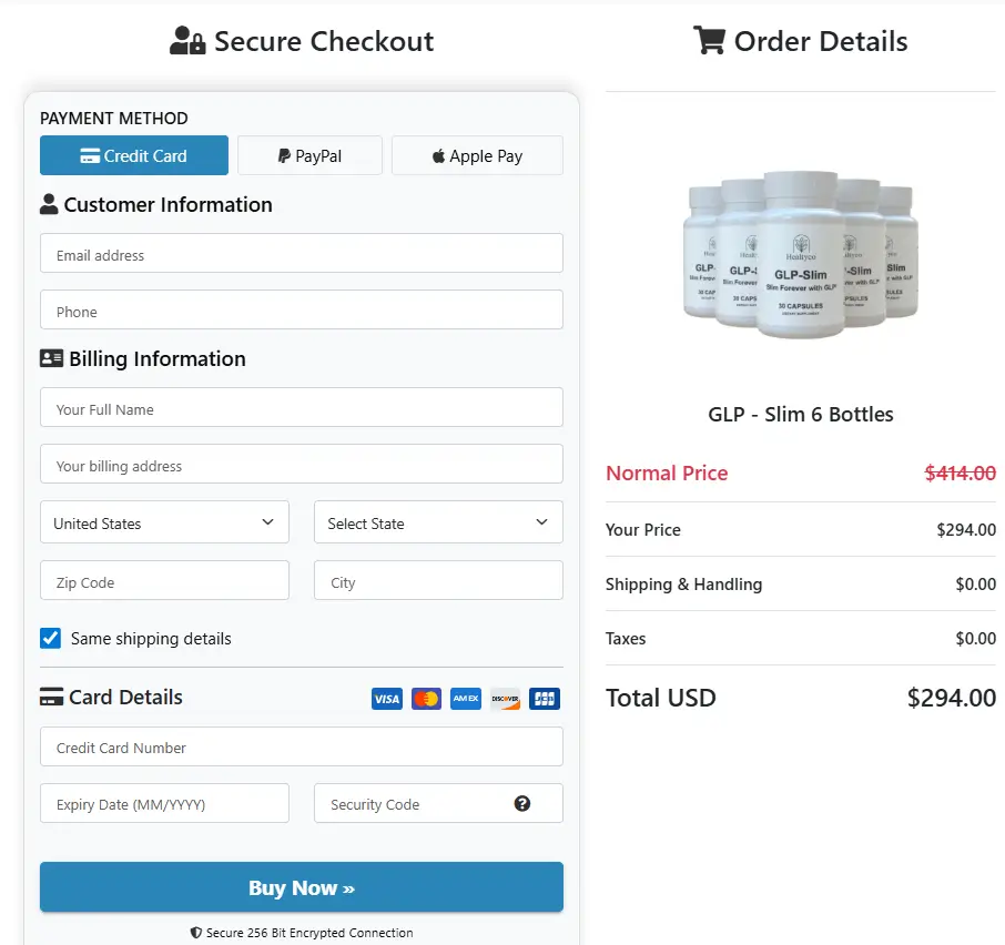 GLP-Slim-Order-Page